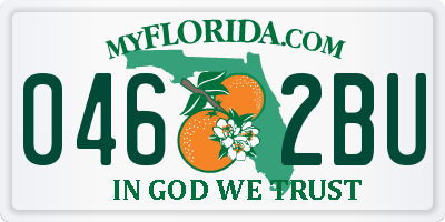 FL license plate 0462BU