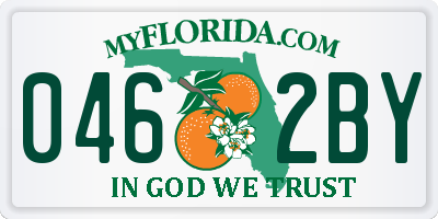 FL license plate 0462BY