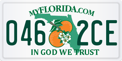 FL license plate 0462CE