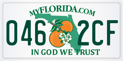FL license plate 0462CF