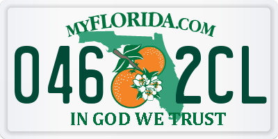 FL license plate 0462CL