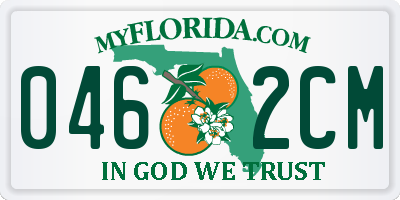 FL license plate 0462CM