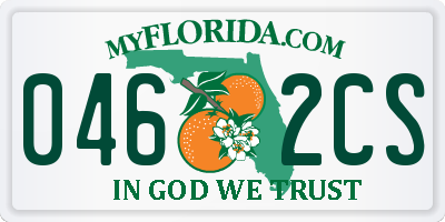 FL license plate 0462CS