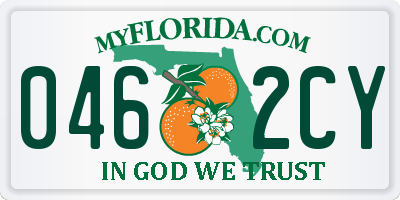 FL license plate 0462CY