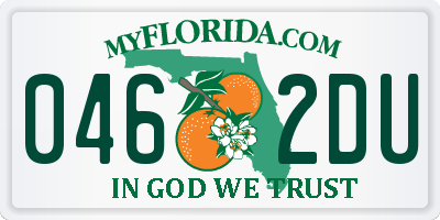 FL license plate 0462DU