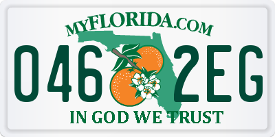 FL license plate 0462EG