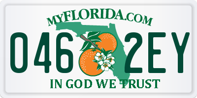 FL license plate 0462EY