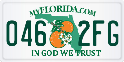 FL license plate 0462FG