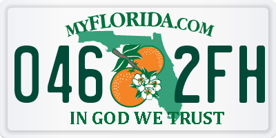FL license plate 0462FH