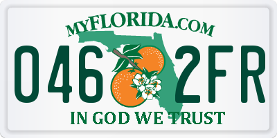 FL license plate 0462FR