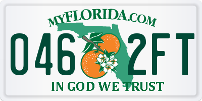 FL license plate 0462FT