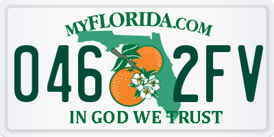 FL license plate 0462FV