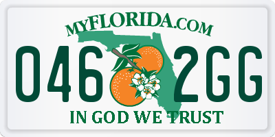 FL license plate 0462GG