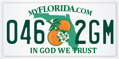 FL license plate 0462GM