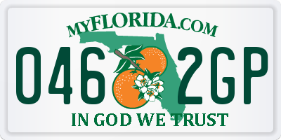 FL license plate 0462GP