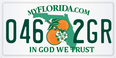 FL license plate 0462GR