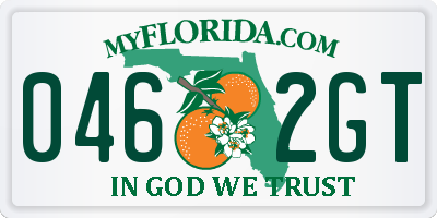FL license plate 0462GT
