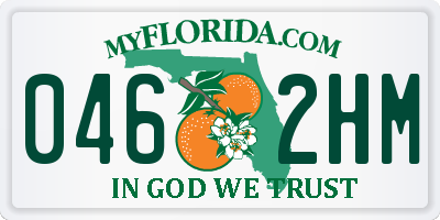 FL license plate 0462HM
