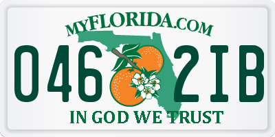 FL license plate 0462IB