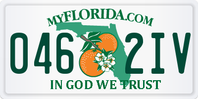 FL license plate 0462IV