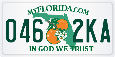 FL license plate 0462KA