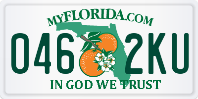 FL license plate 0462KU