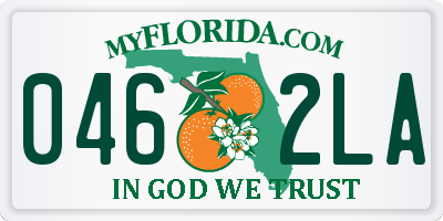 FL license plate 0462LA