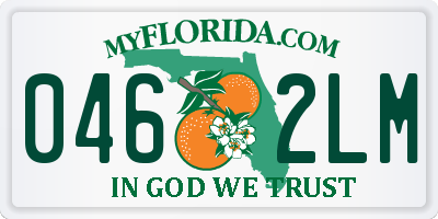 FL license plate 0462LM