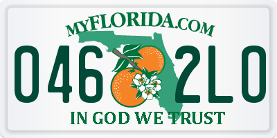 FL license plate 0462LO