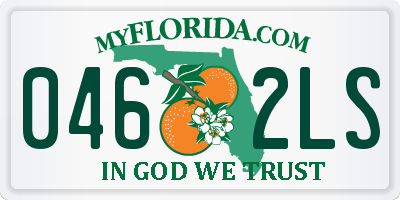 FL license plate 0462LS