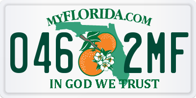 FL license plate 0462MF