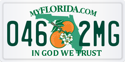 FL license plate 0462MG