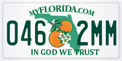 FL license plate 0462MM