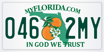 FL license plate 0462MY