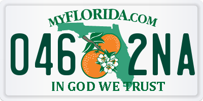 FL license plate 0462NA