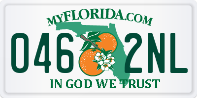 FL license plate 0462NL