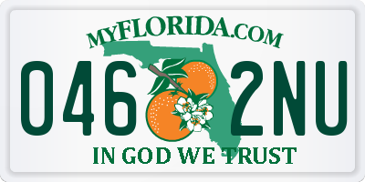 FL license plate 0462NU