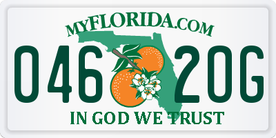 FL license plate 0462OG