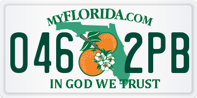 FL license plate 0462PB