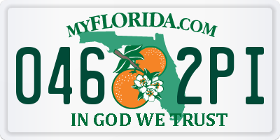 FL license plate 0462PI