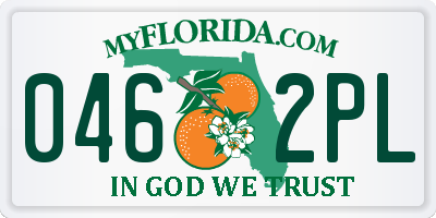 FL license plate 0462PL