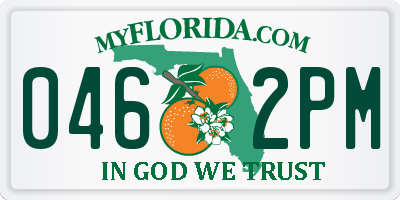 FL license plate 0462PM