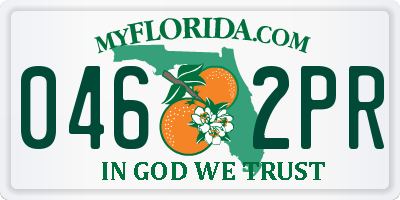 FL license plate 0462PR