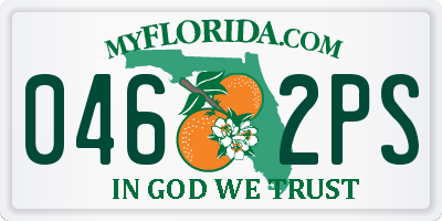 FL license plate 0462PS