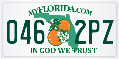 FL license plate 0462PZ