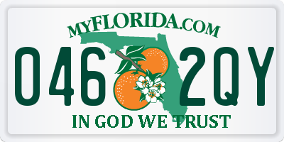 FL license plate 0462QY