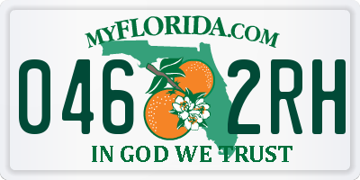FL license plate 0462RH