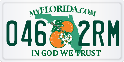 FL license plate 0462RM