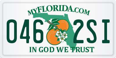 FL license plate 0462SI