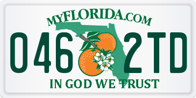 FL license plate 0462TD
